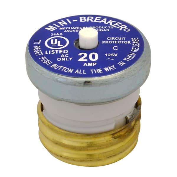 BP/MB-20 - 20 Amp Plug Type Circuit Breaker