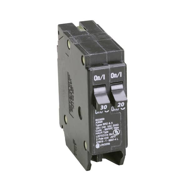 BD3020 - BD 1-30 Amp 1-20 Amp Single Pole Tandem CTL Circuit Breaker