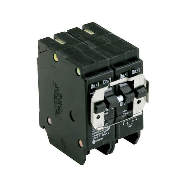 BQC220230 - BR 1-20 Amp 2 Pole and 1-30 Amp 2 Pole BQC (Common Trip) Quad Circuit Breaker