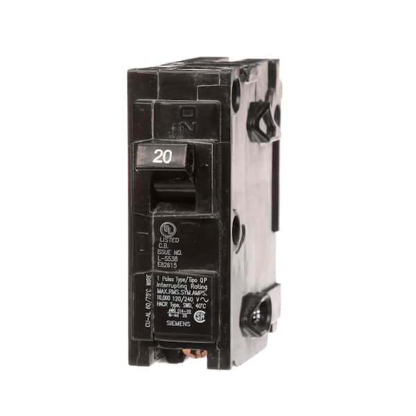 Q120H - Siemens 20 Amp Single-Pole Type QPH 22kA Circuit Breaker