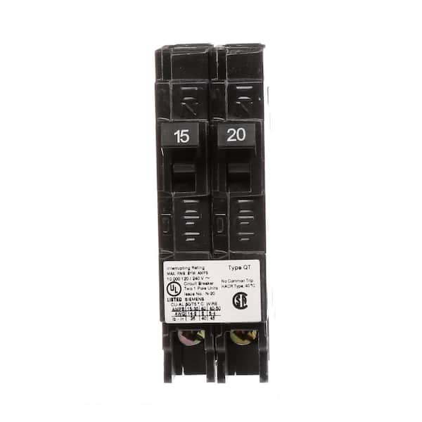 Q1520NC - Siemens 15/20 Amp Single Pole Tandem NCL Type QT Circuit Breaker